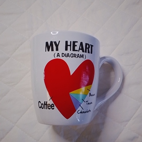 Other - Oversized Heart Diagram Mug